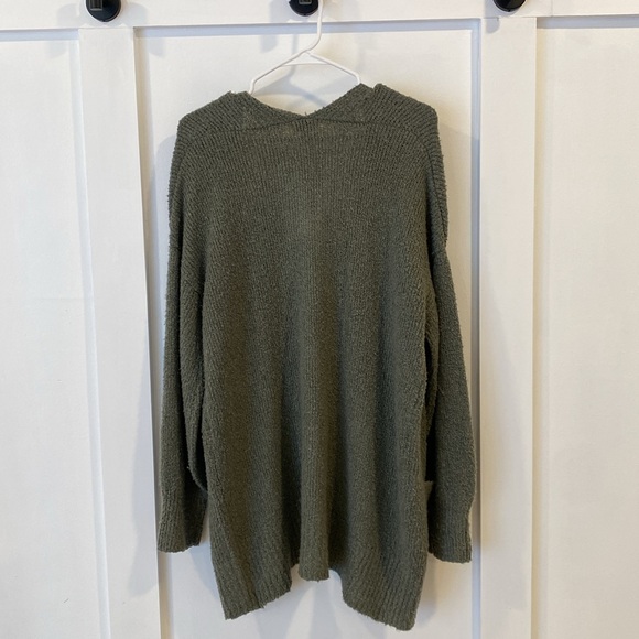 SO women’s olive green open front cardigan - Picture 9 of 10
